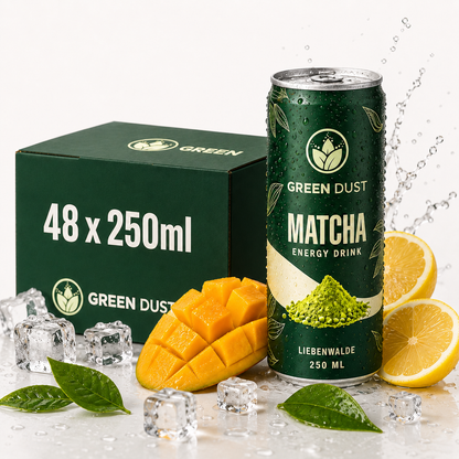 Green Dust® Matcha Energy Drink Citrus-Mango